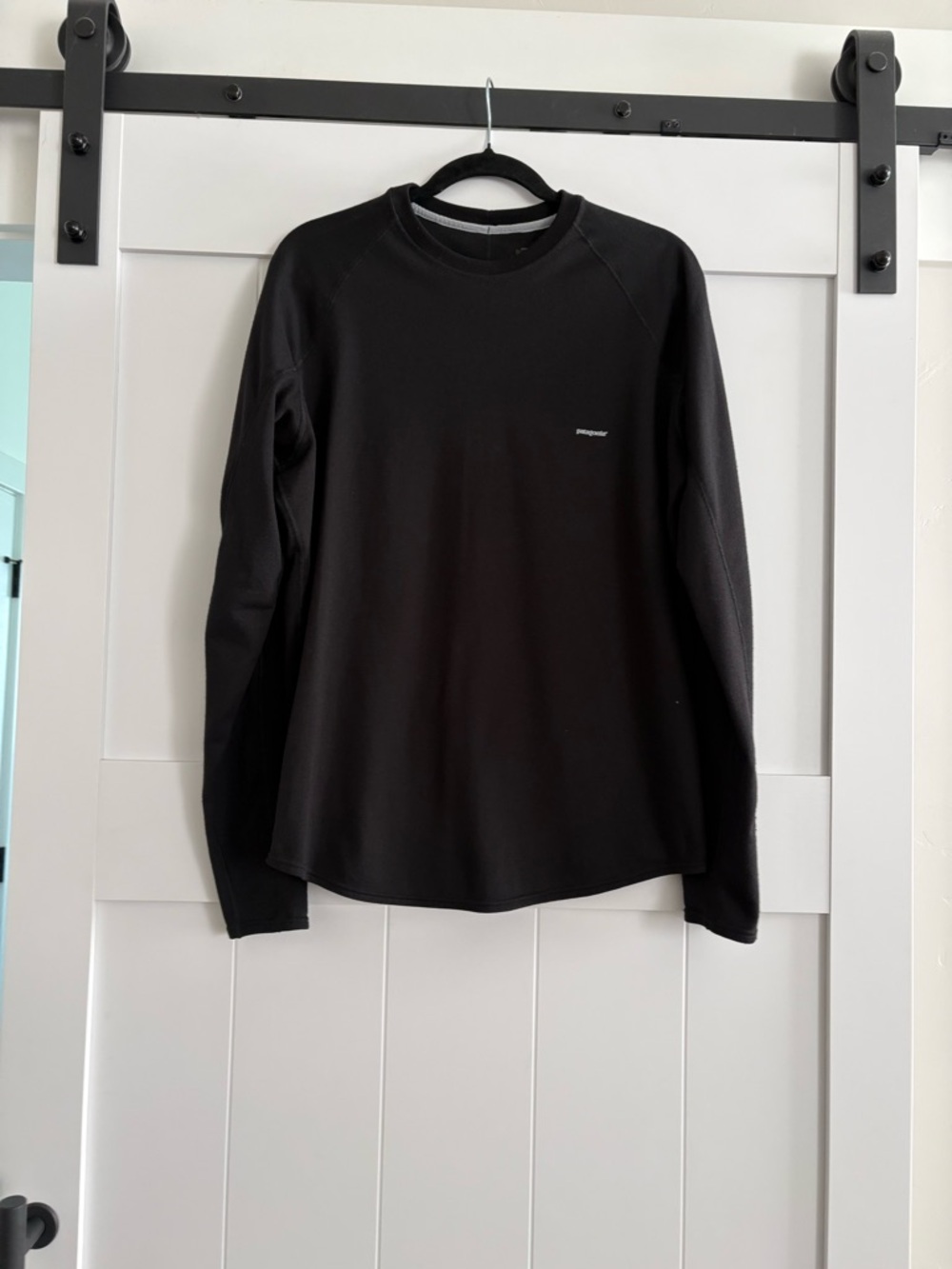 Patagonia Black Crewneck with White Logo
